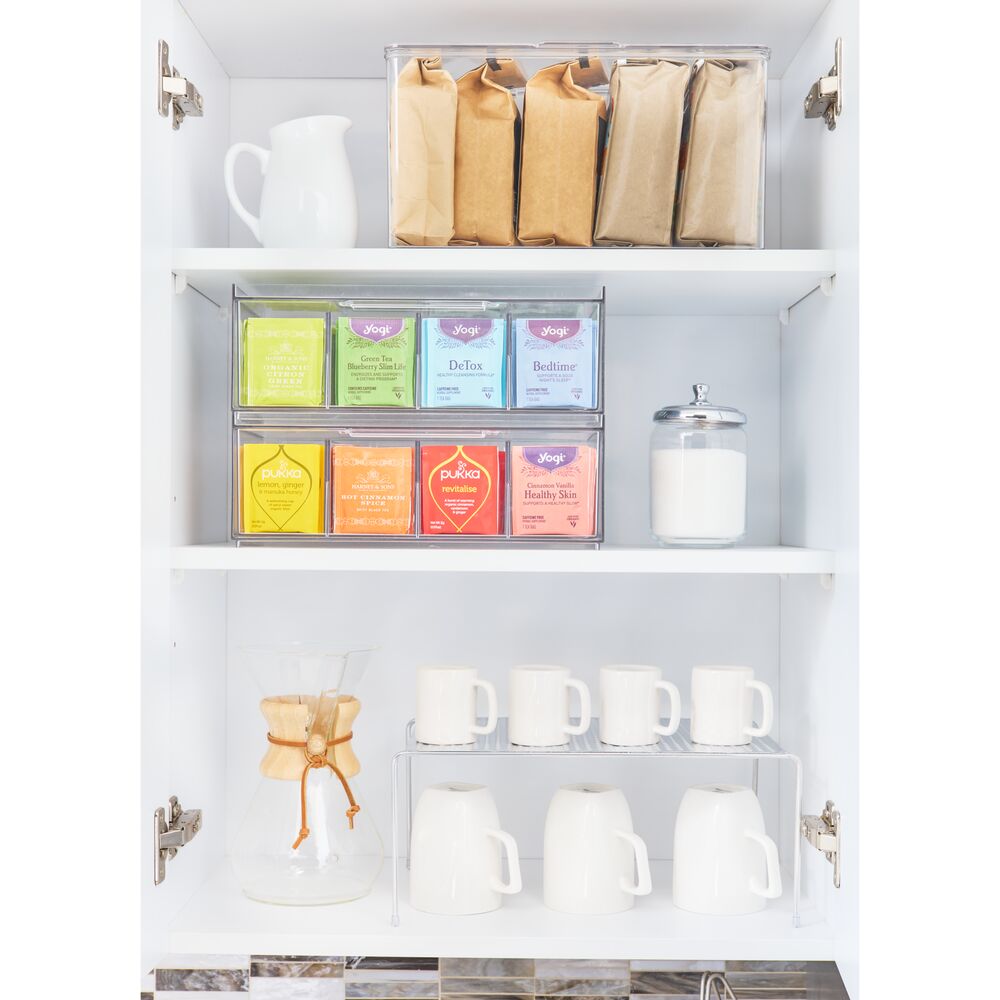 iDesign Crisp Tea Storage Organizer - Clear