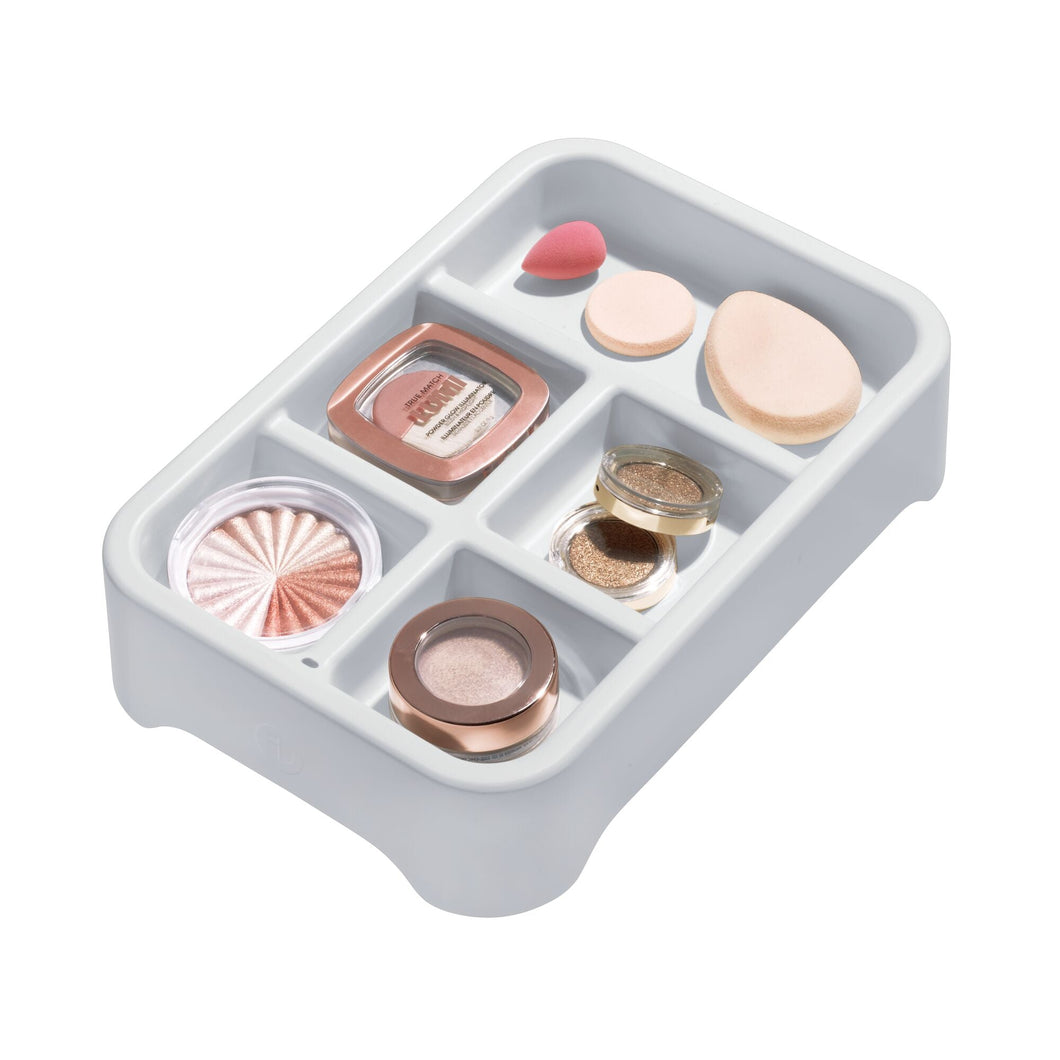 iDesign Eco BPA-Free Plastic 5-Compartment Organizer Insert, Gray - iDesign-Tray