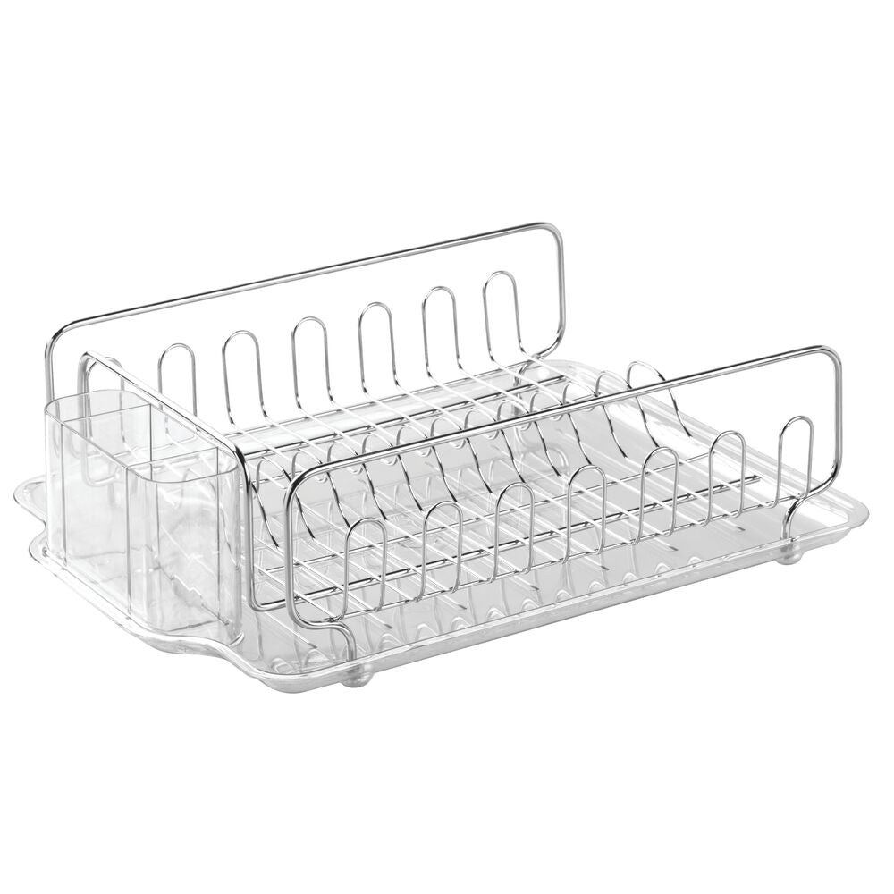 iDESIGN Clarity Compact Dish Drainer with Swivel Spout - Coconut 1 ct