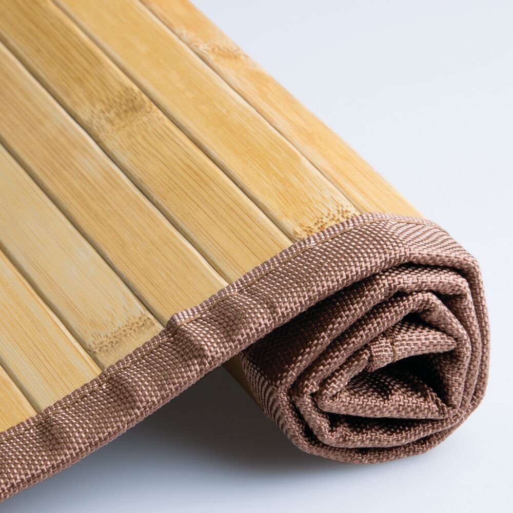 Formbu Bamboo Floor Mat Non-Skid, Water-Resistant Runner Rug for Bathroom, Kitchen, Entryway, Hallway, Office, Mudroom, Vanity Bayou Breeze
