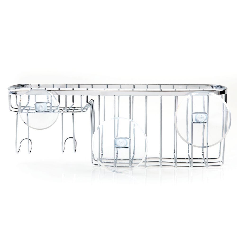 iDesign 20970 Shower Basket 10.45 H X 5.25 W X 10.5 L Silver