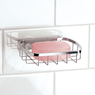 iDesign Gia Shower Suction Soap Dish in Chrome - iDesign-Soap Dish