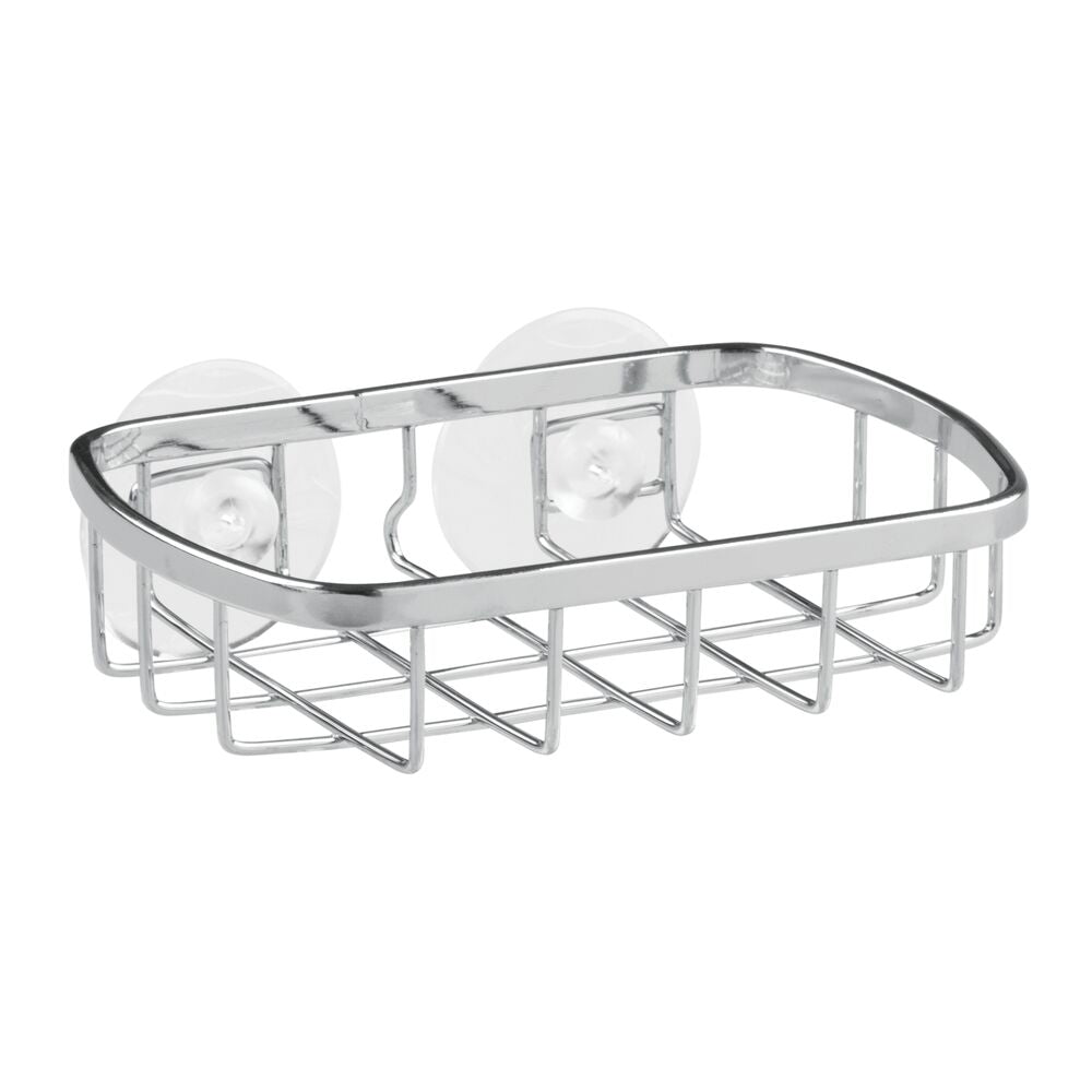 Shower Caddy Suction Cup Sets Shower Shelf Basket + Soap Dish Holder  No-Drilling