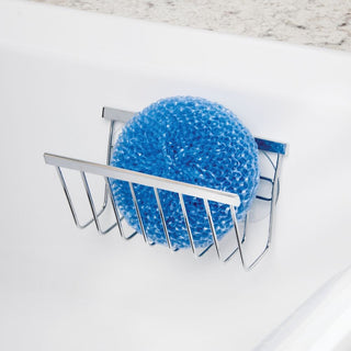 iDesign Gia Sink Suction Soap and Sponge Holder in Polished - iDesign-Suction Soap/Sponge Holder