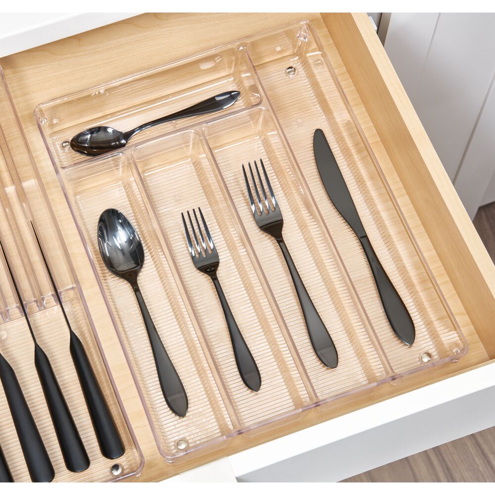  mDesign Plastic Cutlery Storage Organizer Caddy Bin