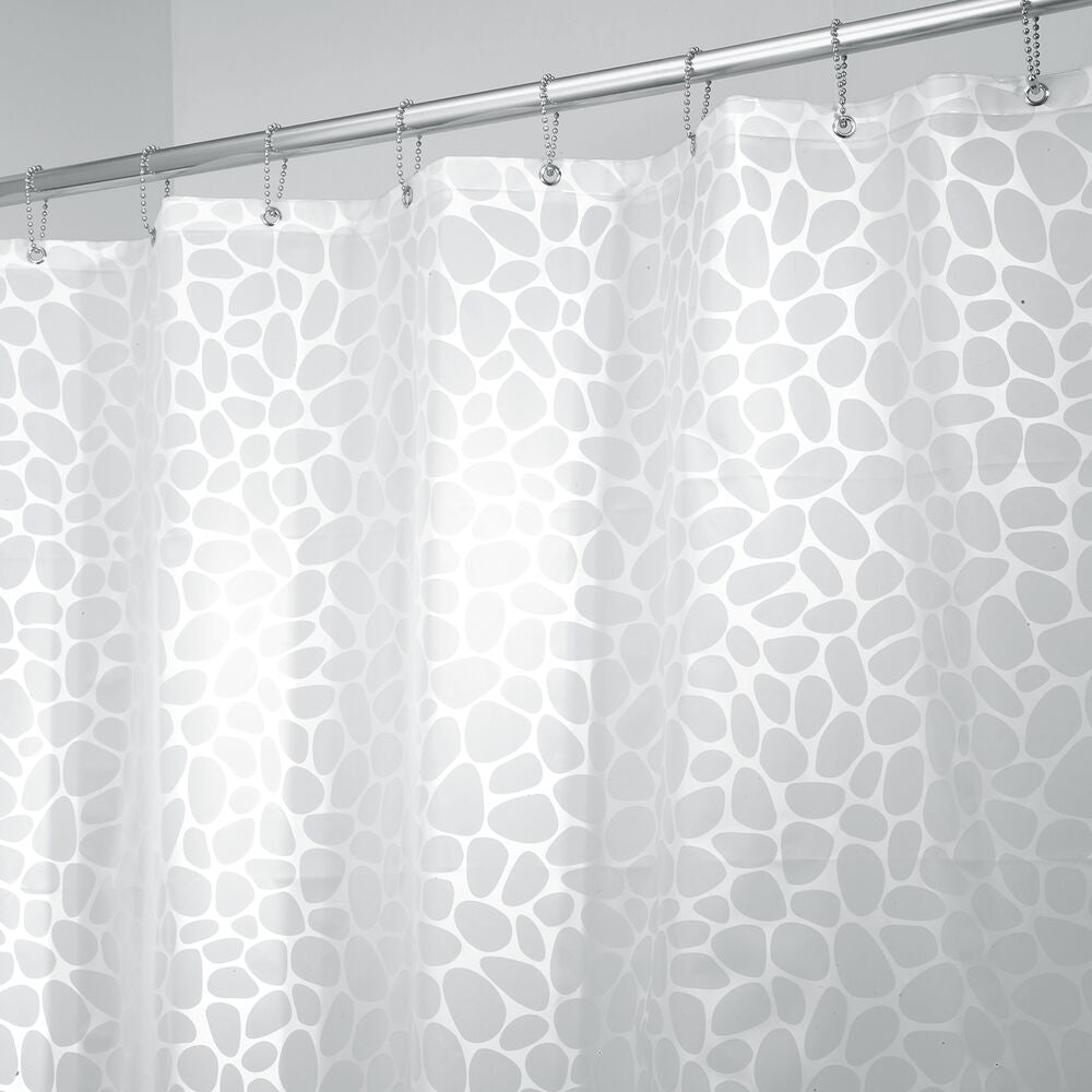 Pebblz Mildew-Free Vinyl Shower Curtain Liner PVC-Free 72