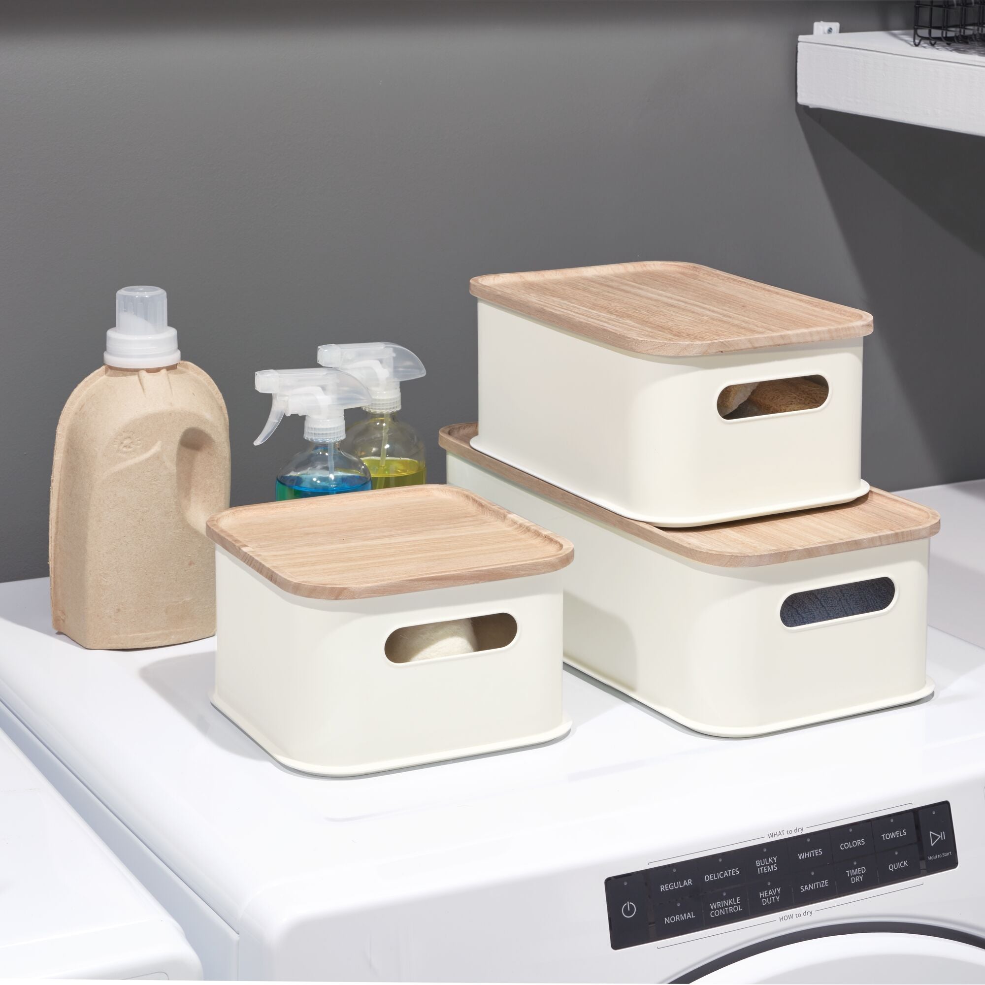 under Sink Storage Bins Home Organization Storage Boxes Heavy-duty  Stackable Storage Bins Ideal for Kitchen Pantry for Easy