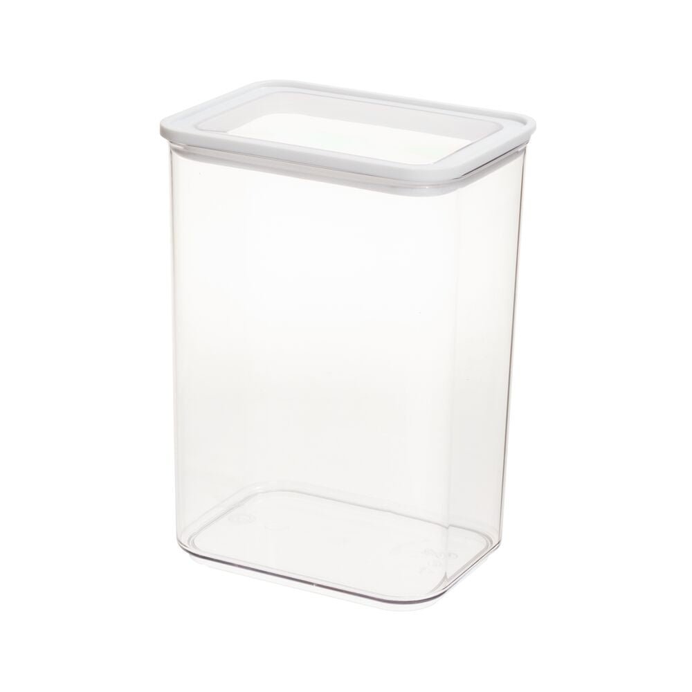 iDesign Recycled Clear Stackable Kitchen Airtight Storage Canister 18.2 Cups