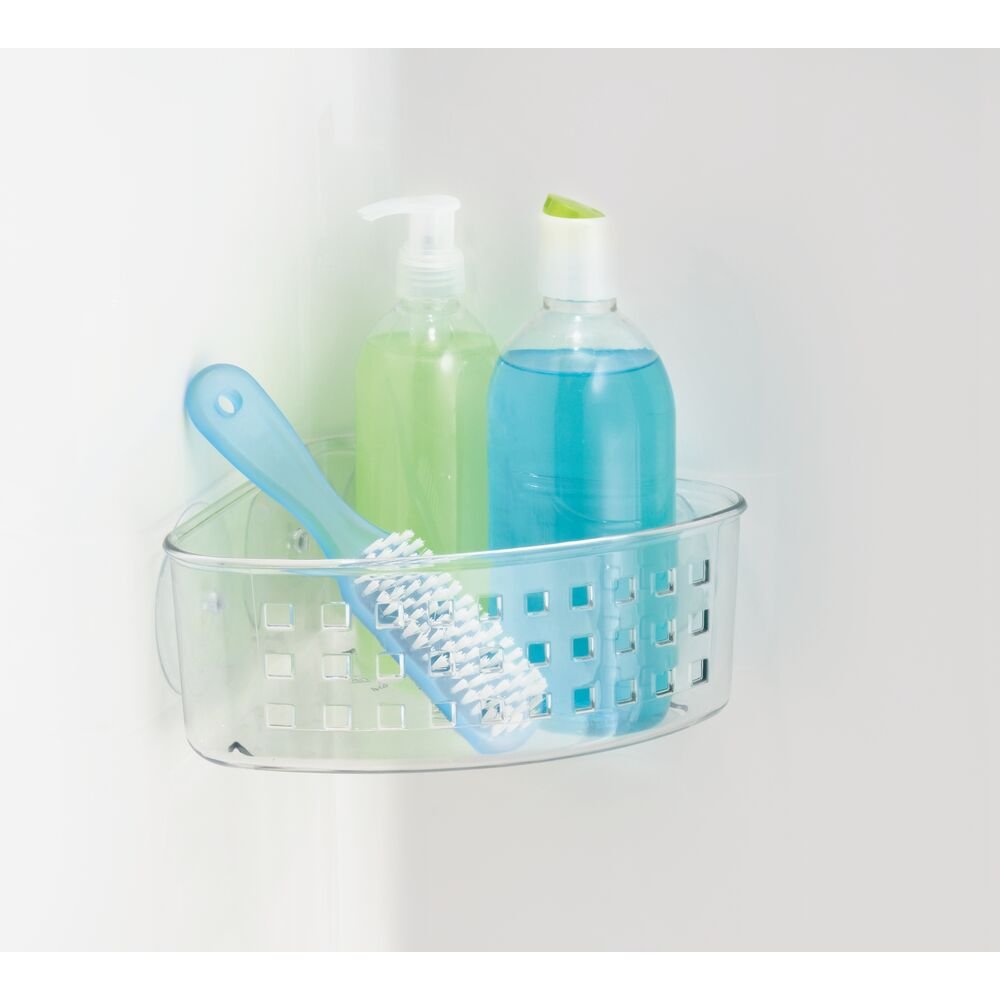 Premium AI Image  Close up of cleaning supplies in a bathroom caddy