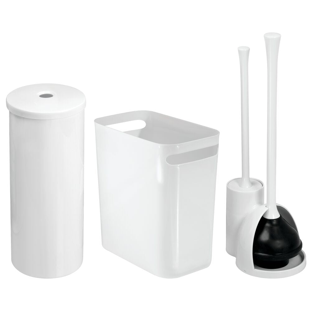 Una Plunger and Storage White - Interdesign